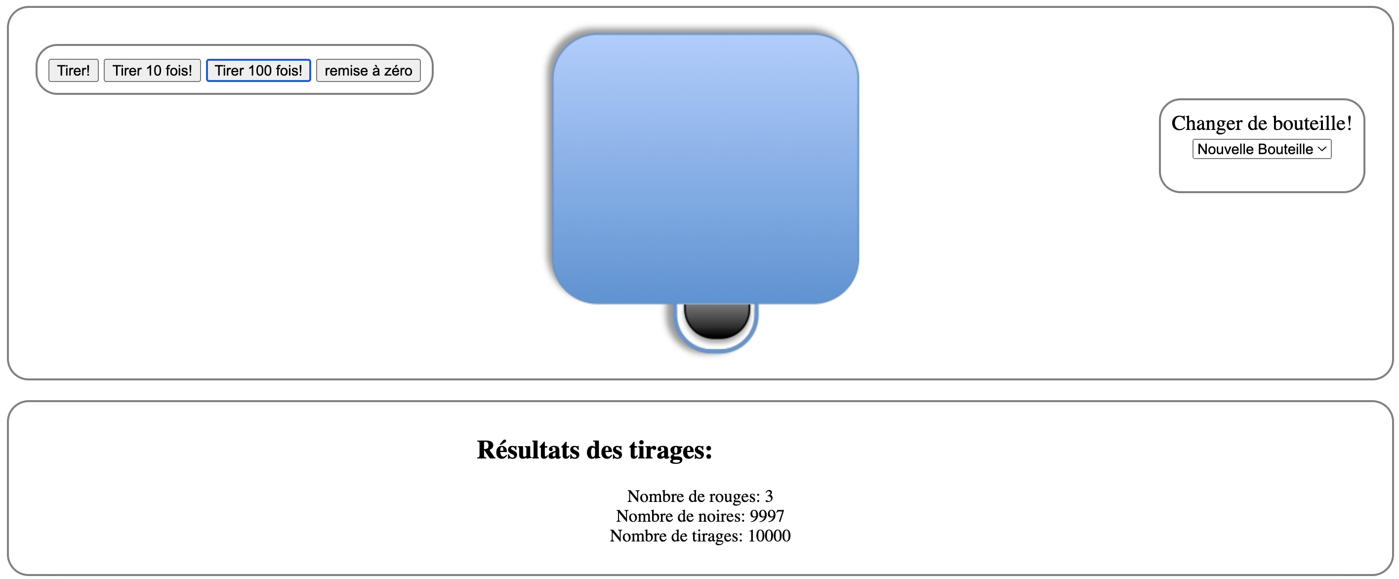 Simulateur nouvelle bouteille
