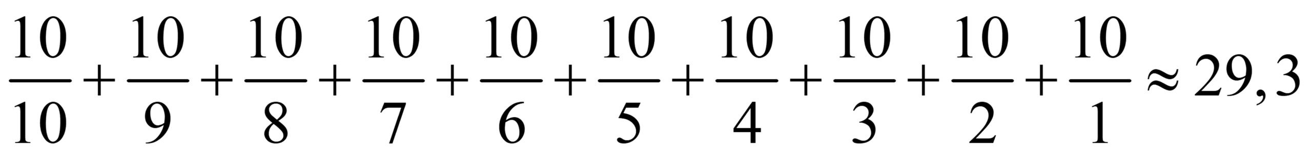 Figure 6 – Somme des boîtes pour dix figurines